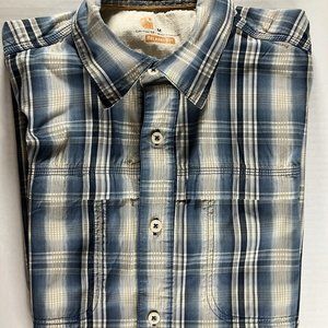 Carhartt Relaxed Fit Blue Hues Men's Short Sleeve Shirt Size M